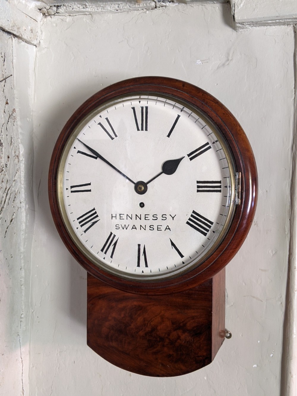 19th Cent Fusee Dial Clock