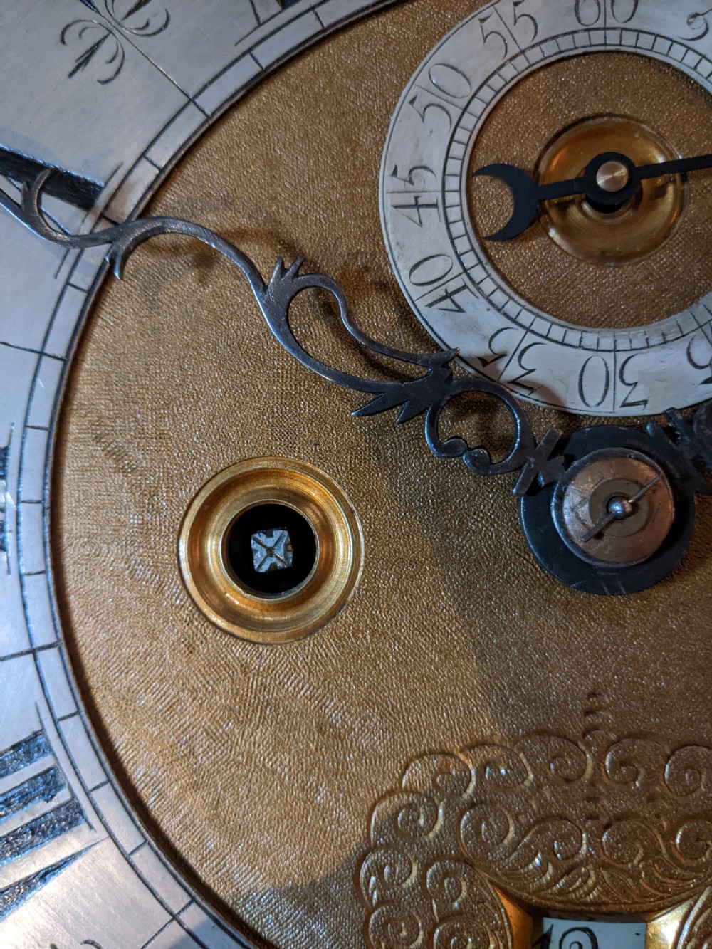 18th Cent Mahogany Longcase Clock View VIII