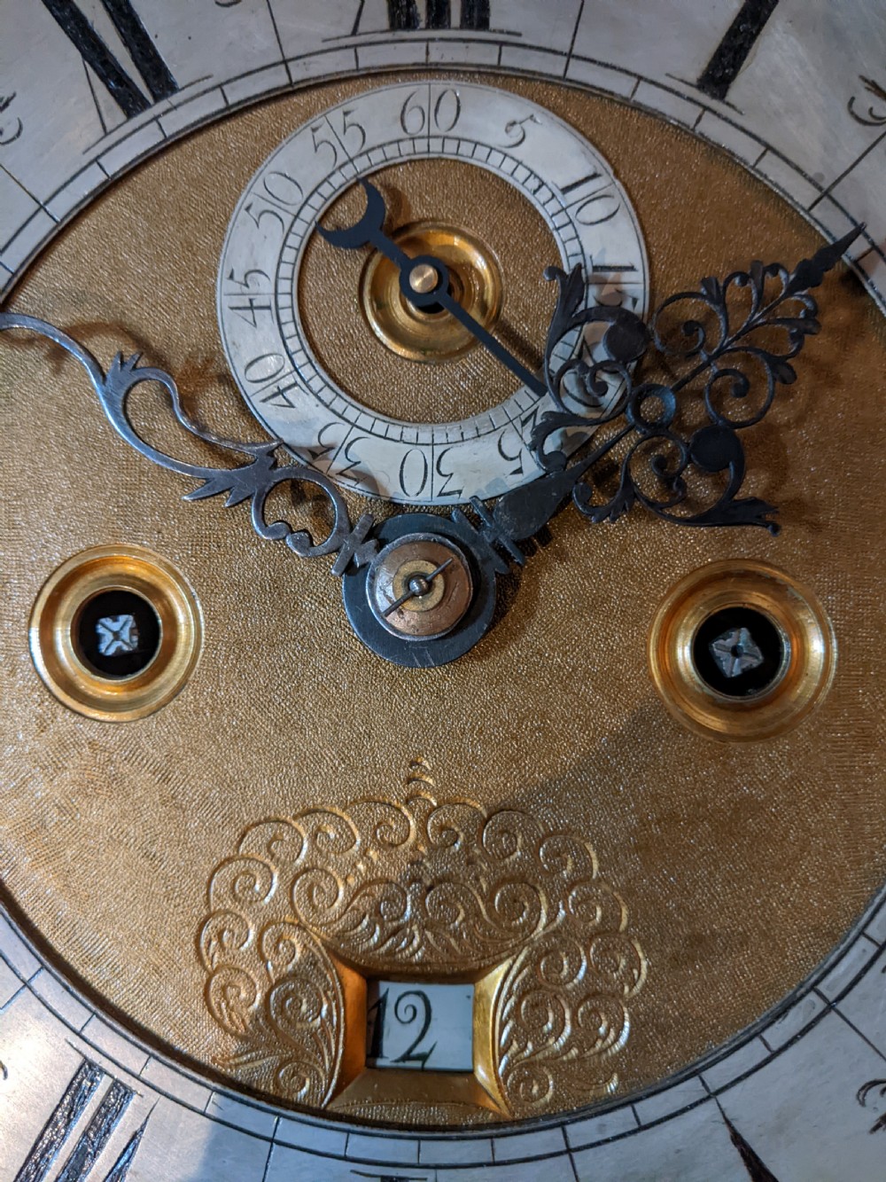 18th Cent Mahogany Longcase Clock View IX