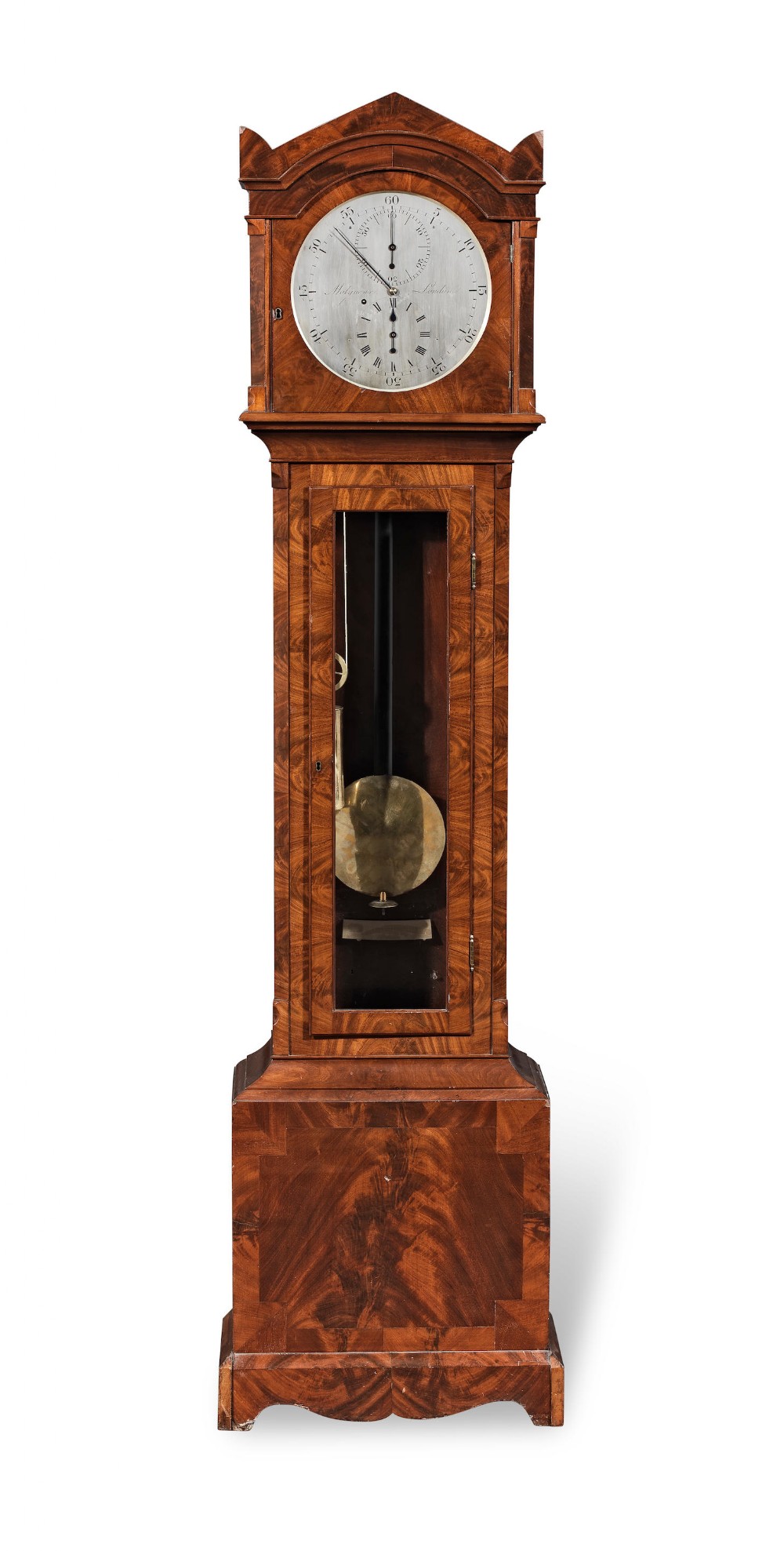 Regency Mahogany Regulator Longcase Clock