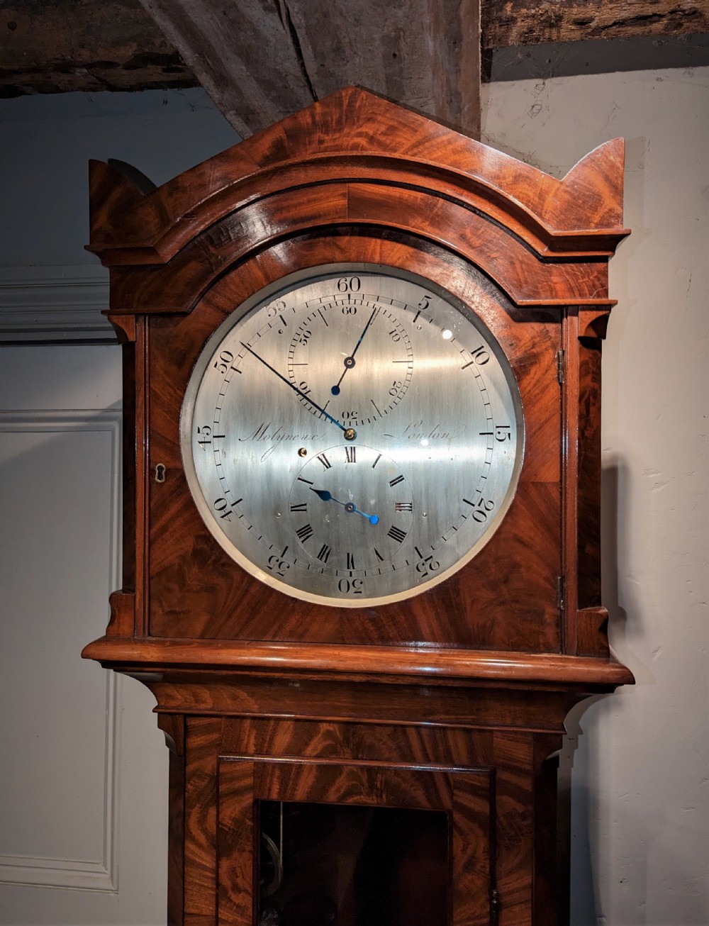Regency Mahogany Regulator Longcase Clock View II