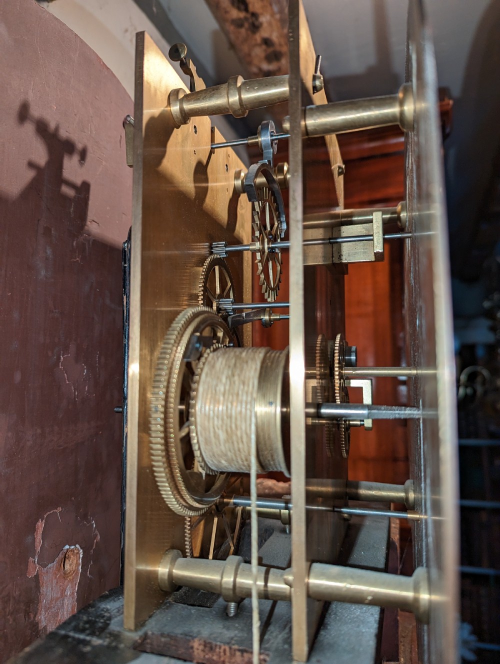 Regency Mahogany Regulator Longcase Clock View V