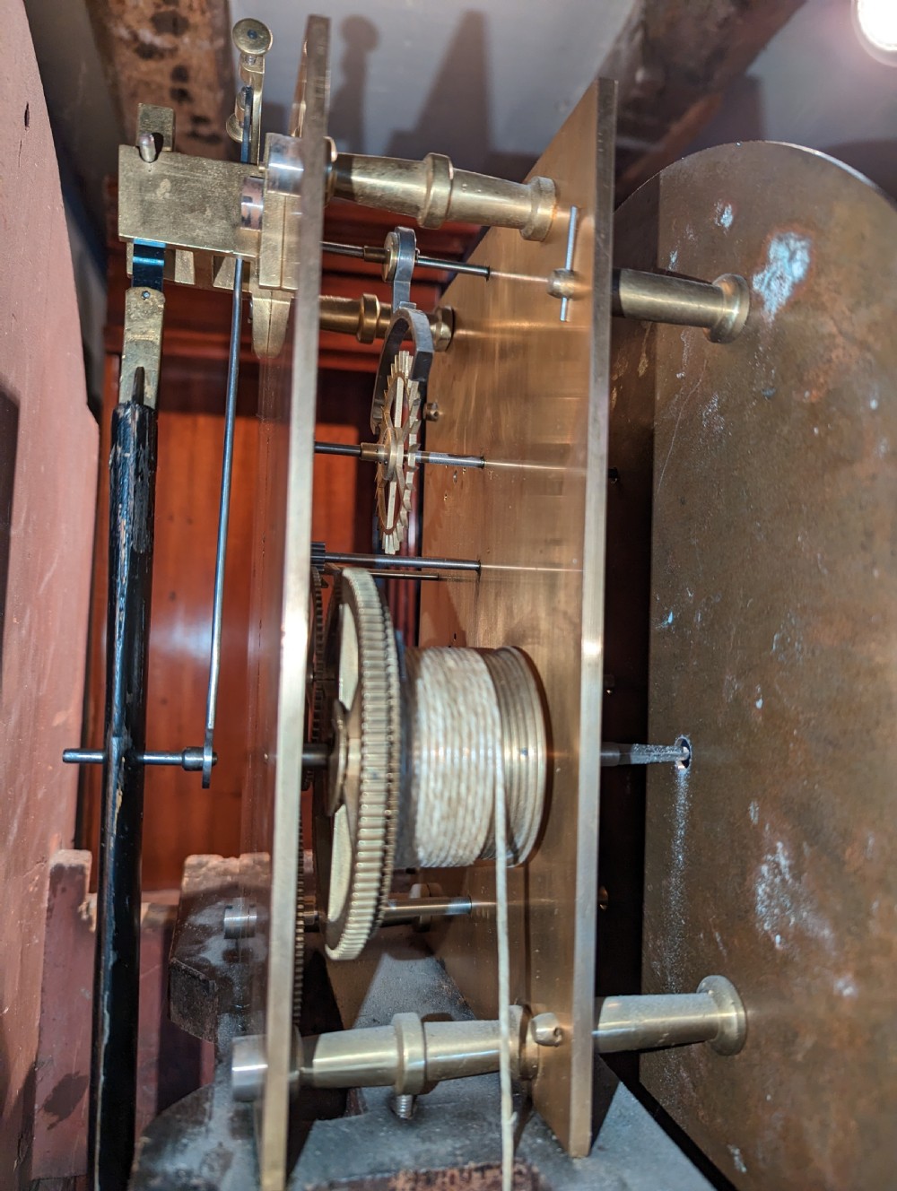 Regency Mahogany Regulator Longcase Clock View VI