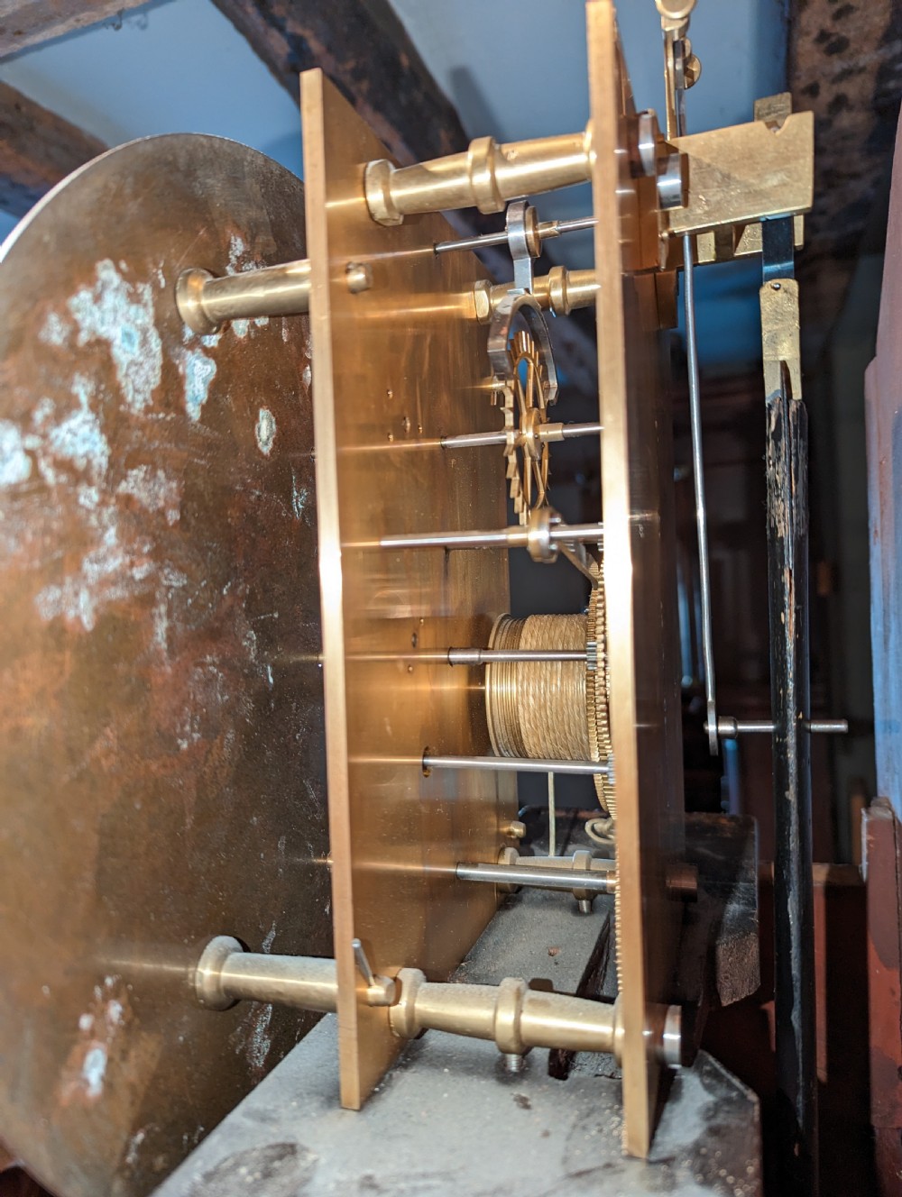 Regency Mahogany Regulator Longcase Clock View VIII