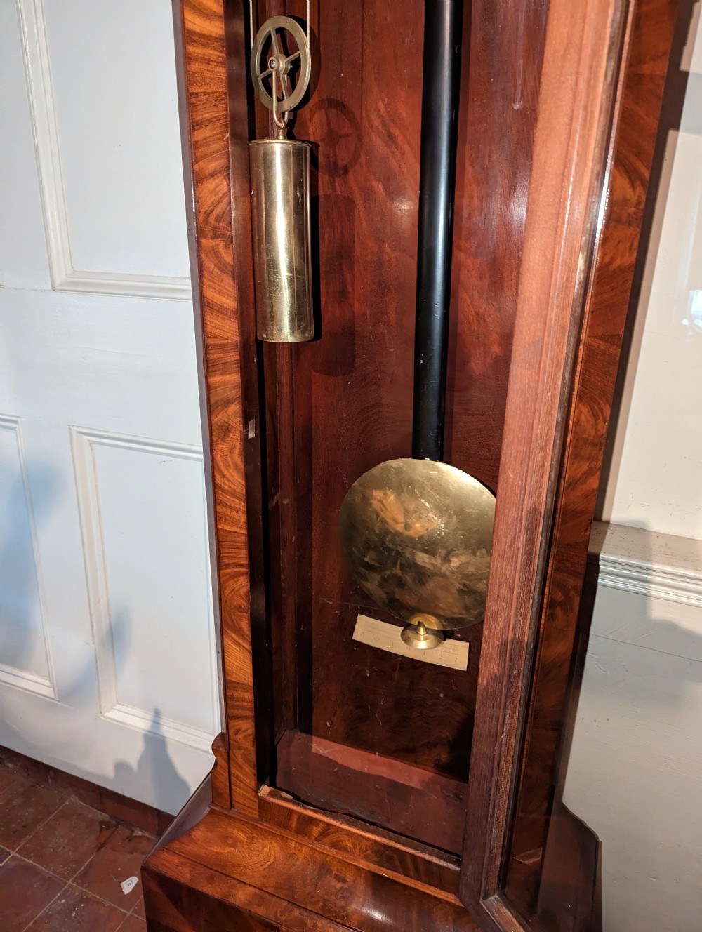Regency Mahogany Regulator Longcase Clock View X