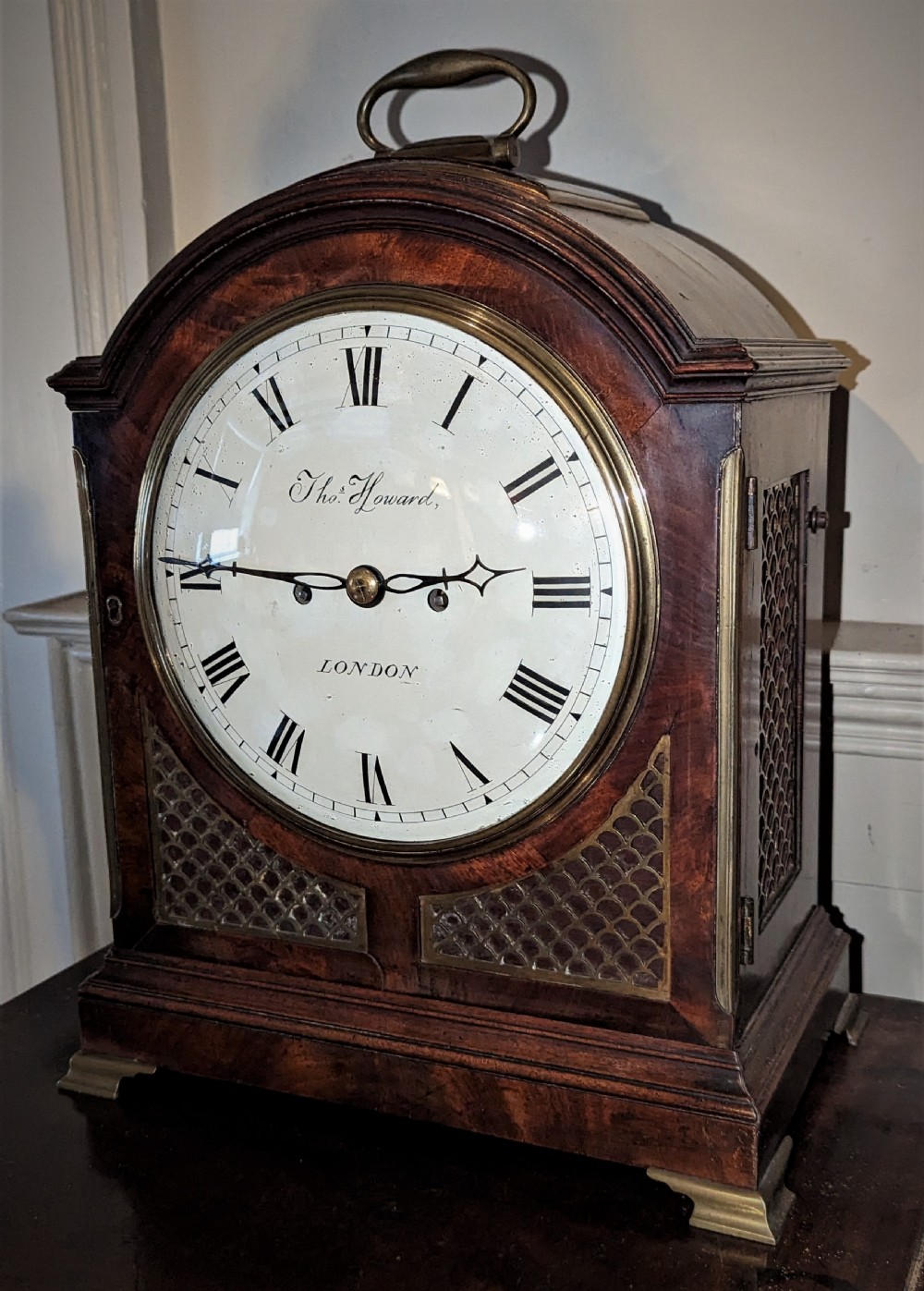 Geo III Mahogany Bracket Clock