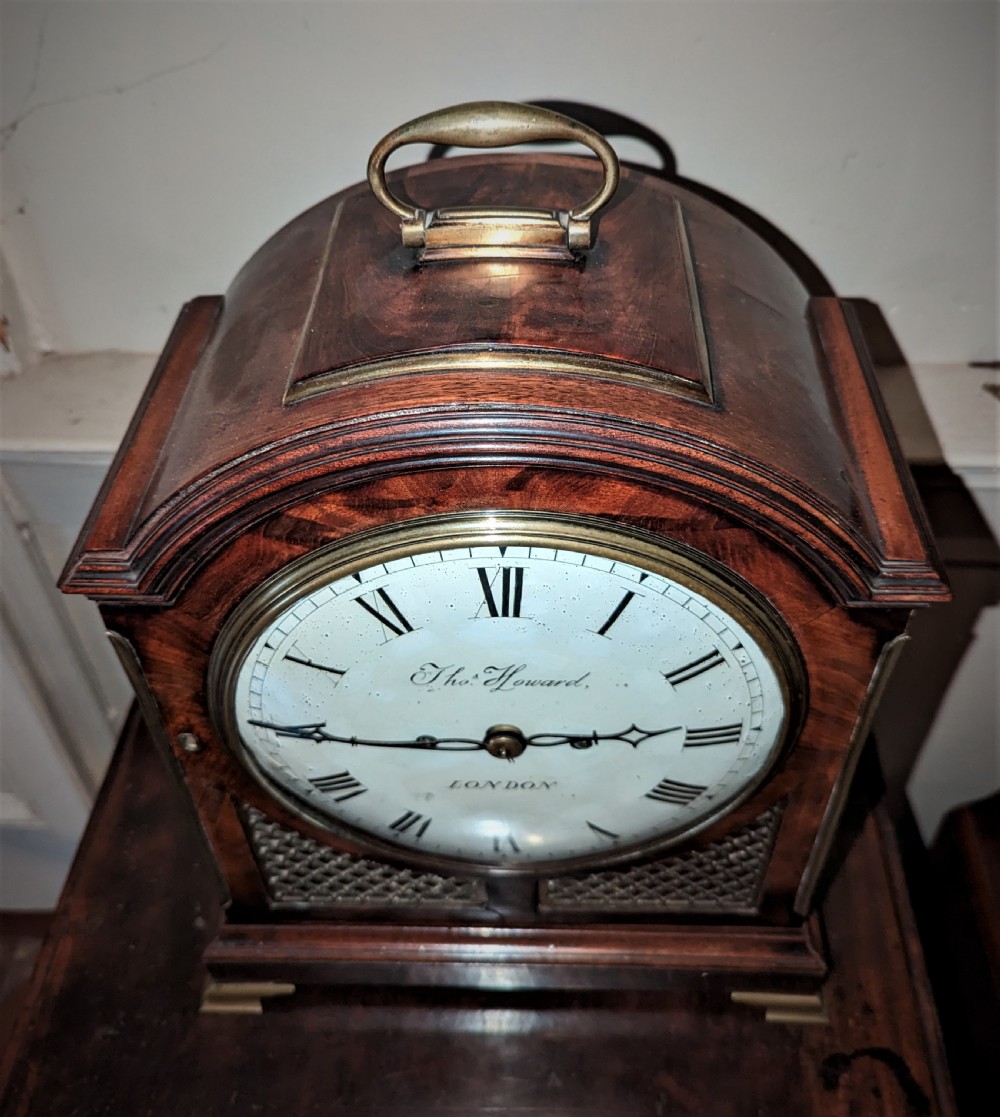 Geo III Mahogany Bracket Clock View II