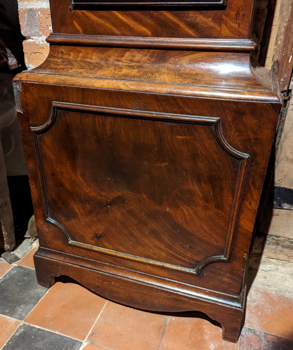 18th Cent Mahogany Longcase Long Case Grandfather Clock View VI