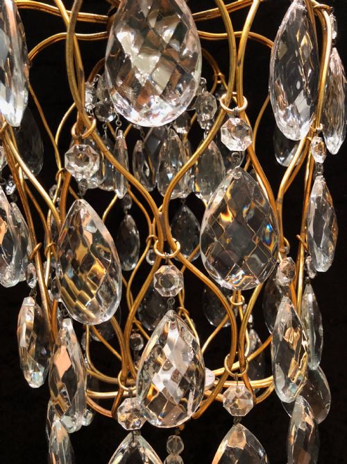 ANTIQUE PINEAPPLE ONE LIGHT CHANDELIER - ADDITIONAL PHOTO 4