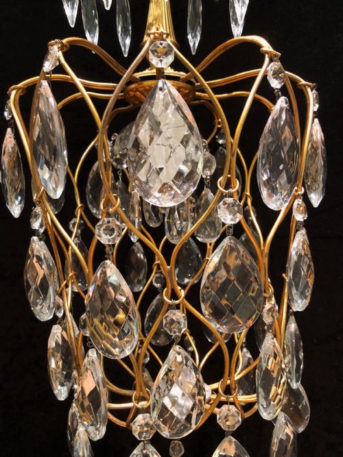 ANTIQUE PINEAPPLE ONE LIGHT CHANDELIER - ADDITIONAL PHOTO 5