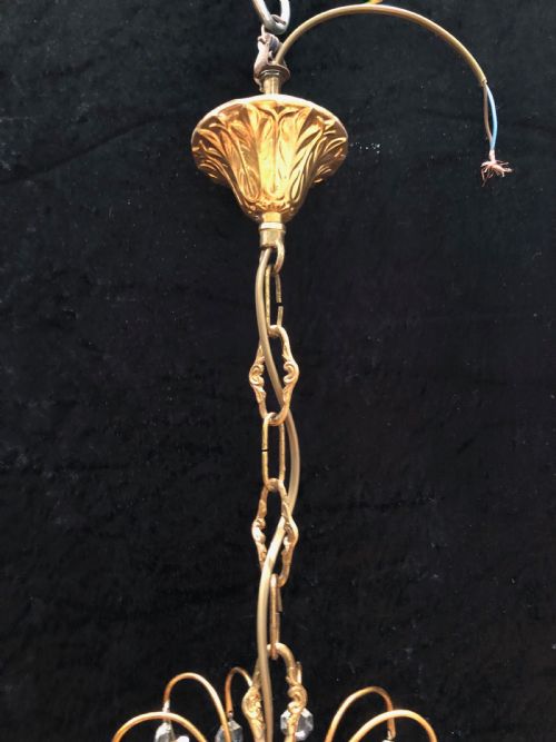 ANTIQUE PINEAPPLE ONE LIGHT CHANDELIER - ADDITIONAL PHOTO 6