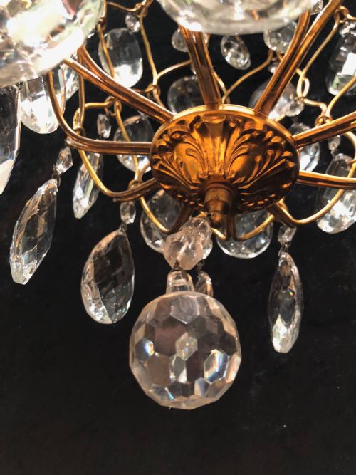 ANTIQUE PINEAPPLE ONE LIGHT CHANDELIER - ADDITIONAL PHOTO 7