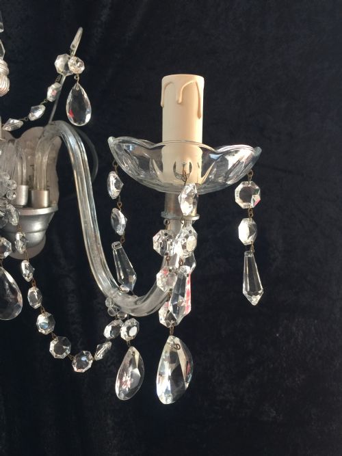 A SET OF THREE ENGLISH ANTIQUE WALLLIGHTS - ADDITIONAL PHOTO 3