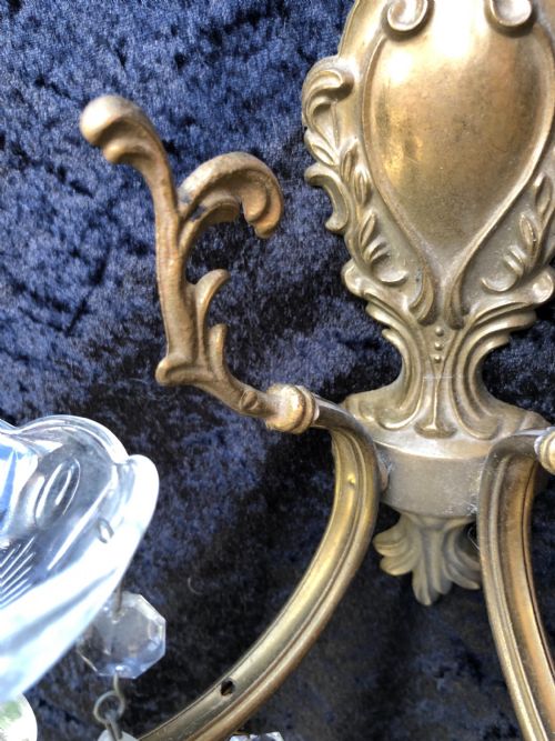 PAIR OF TWO LIGHT ITALIAN WALLLIGHTS - ADDITIONAL PHOTO 3