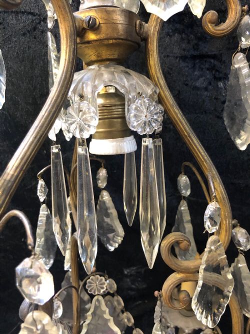 A UNIQUE FRENCH ANTIQUE CHANDELIER WITH 9 LIGHTS - ADDITIONAL PHOTO 4