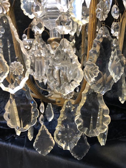 A UNIQUE FRENCH ANTIQUE CHANDELIER WITH 9 LIGHTS - ADDITIONAL PHOTO 11