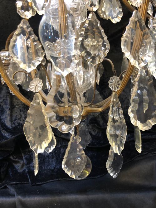 A UNIQUE FRENCH ANTIQUE CHANDELIER WITH 9 LIGHTS - ADDITIONAL PHOTO 16