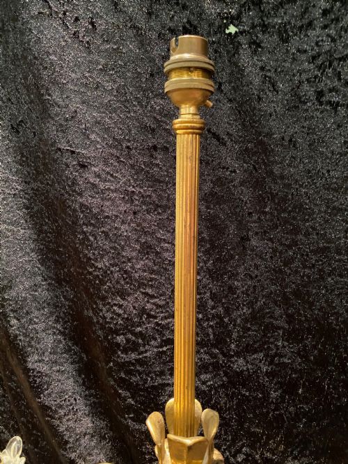 A PAIR OF ENGLISH CANDELABRA LAMPS - ADDITIONAL PHOTO 3