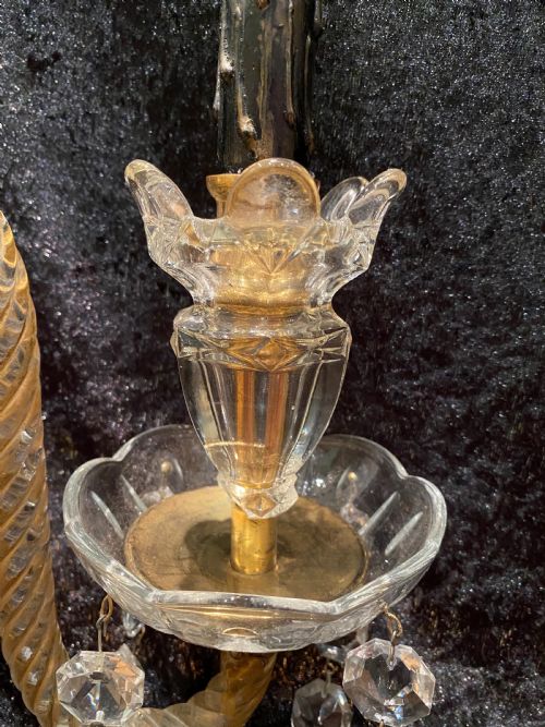 A PAIR OF ENGLISH CANDELABRA LAMPS - ADDITIONAL PHOTO 7