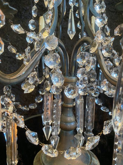 SIX LIGHT FRENCH ANTIQUE TABLE LIGHT - ADDITIONAL PHOTO 8