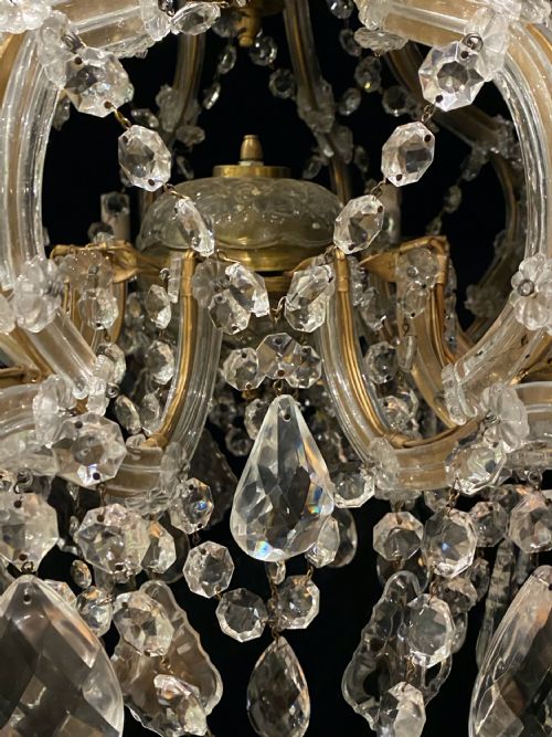 A WONDERFUL ITALIAN TEN LIGHT ITALIAN MARIE THERESA CHANDELIER - ADDITIONAL PHOTO 9
