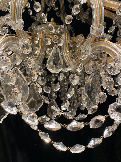 A WONDERFUL ITALIAN TEN LIGHT ITALIAN MARIE THERESA CHANDELIER - ADDITIONAL PHOTO 10