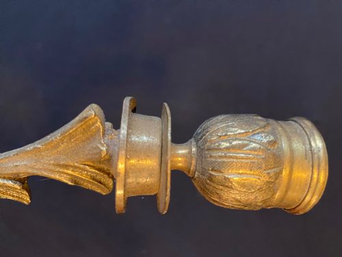 A PAIR OF FIVE ARM BRASS FRENCH WALLLIGHTS - ADDITIONAL PHOTO 8