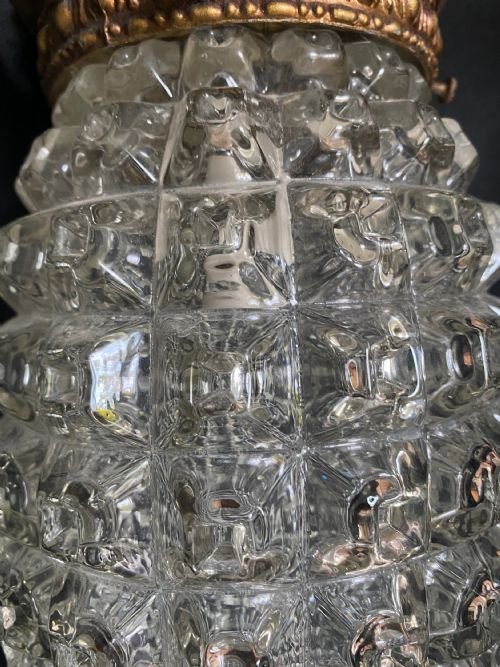 A PAIR OF FRENCH ANTIQUE CUT GLASS HALL LANTERNS - ADDITIONAL PHOTO 5