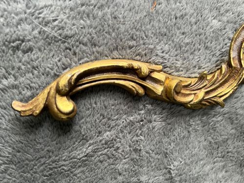 A SINGLE FRENCH BRASS ROCOCO ANTIQUE WALLLIGHT C1900 - ADDITIONAL PHOTO 4