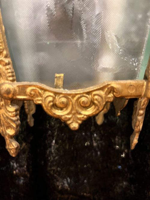 A SMALL FRENCH ANTIQUE LANTERN C1910 - ADDITIONAL PHOTO 6