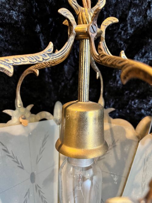 SINGLE LIGHT ITALIAN ANTIQUE LANTERN - ADDITIONAL PHOTO 2