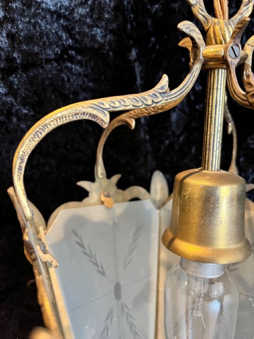 SINGLE LIGHT ITALIAN ANTIQUE LANTERN - ADDITIONAL PHOTO 3