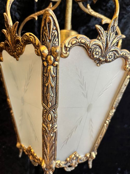 SINGLE LIGHT ITALIAN ANTIQUE LANTERN - ADDITIONAL PHOTO 6