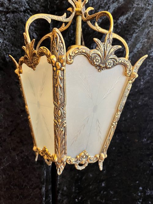 SINGLE LIGHT ITALIAN ANTIQUE LANTERN - ADDITIONAL PHOTO 7