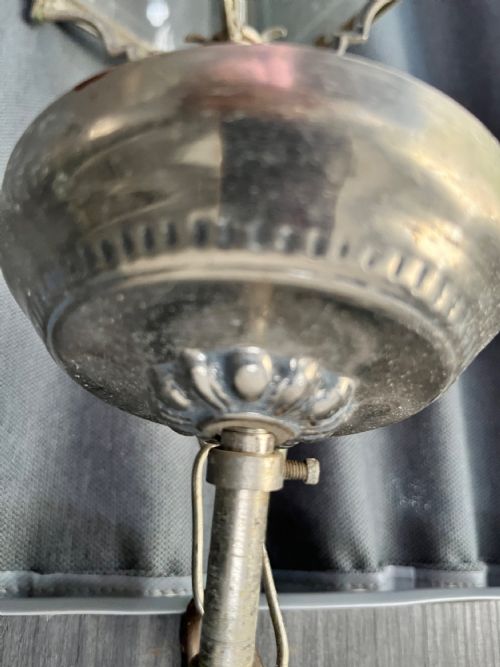 TWO LIGHT FRENCH SQUARE ANTIQUE LANTERN C1920 - ADDITIONAL PHOTO 8