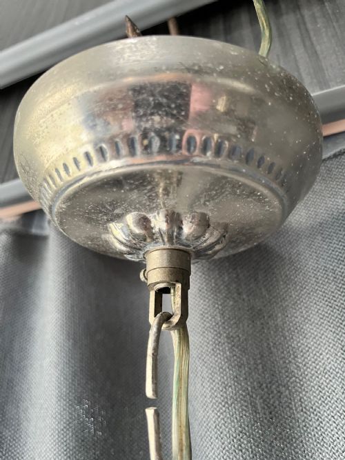 TWO LIGHT FRENCH SQUARE ANTIQUE LANTERN C1920 - ADDITIONAL PHOTO 9
