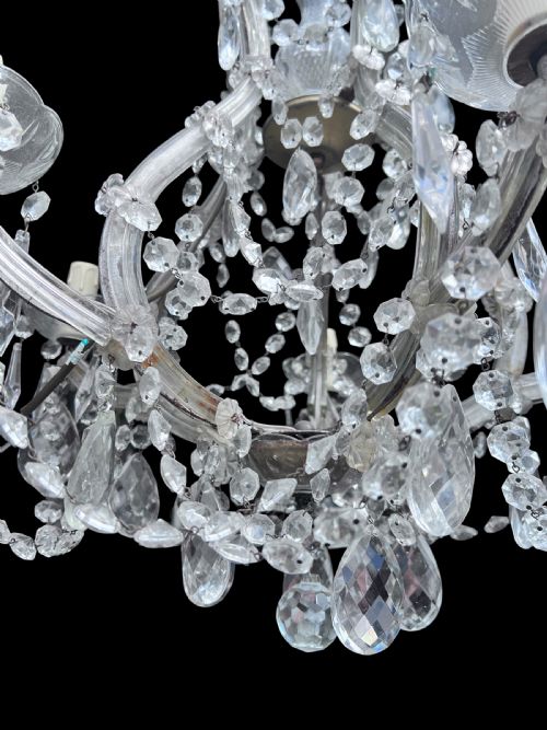 FIVE LIGHT ITALIAN ANTIQUE MARIE THERESA - ADDITIONAL PHOTO 6