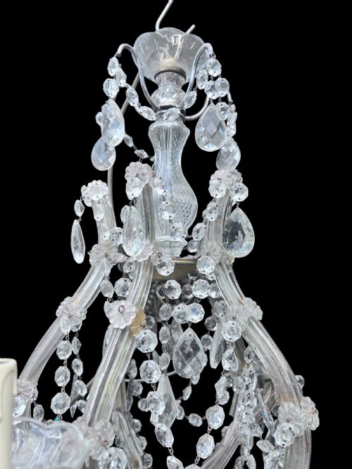 FIVE LIGHT ITALIAN ANTIQUE MARIE THERESA - ADDITIONAL PHOTO 8
