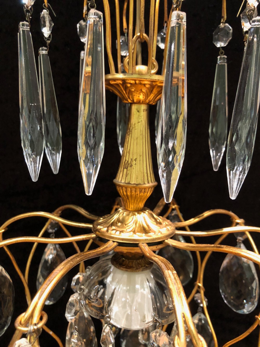 Antique Pineapple One Light Chandelier View III