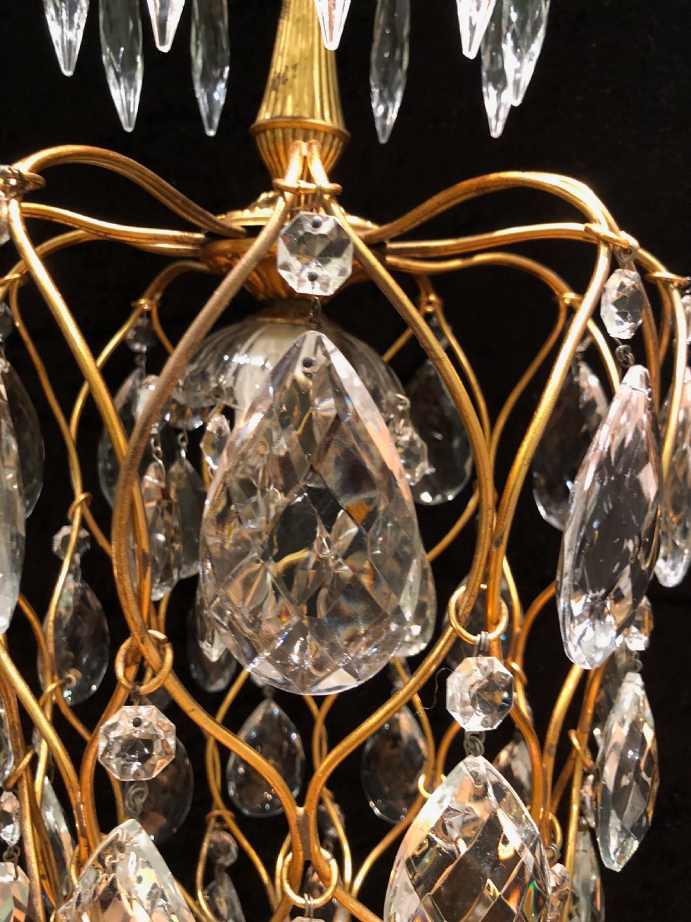 Antique Pineapple One Light Chandelier View IV