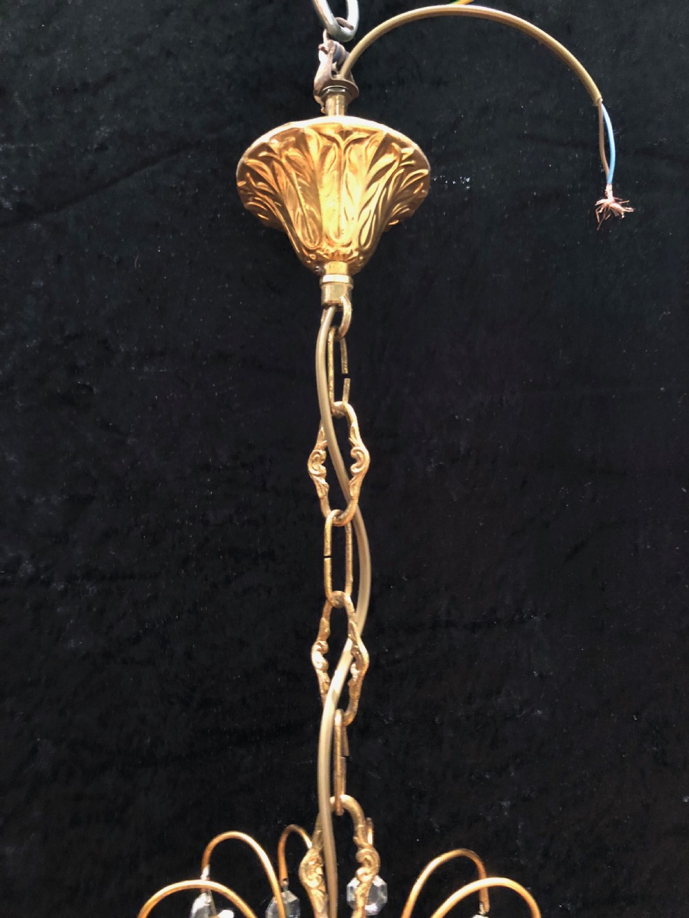Antique Pineapple One Light Chandelier View VII