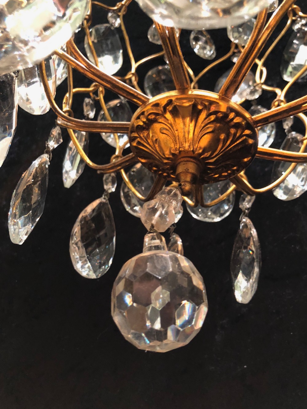 Antique Pineapple One Light Chandelier View VIII