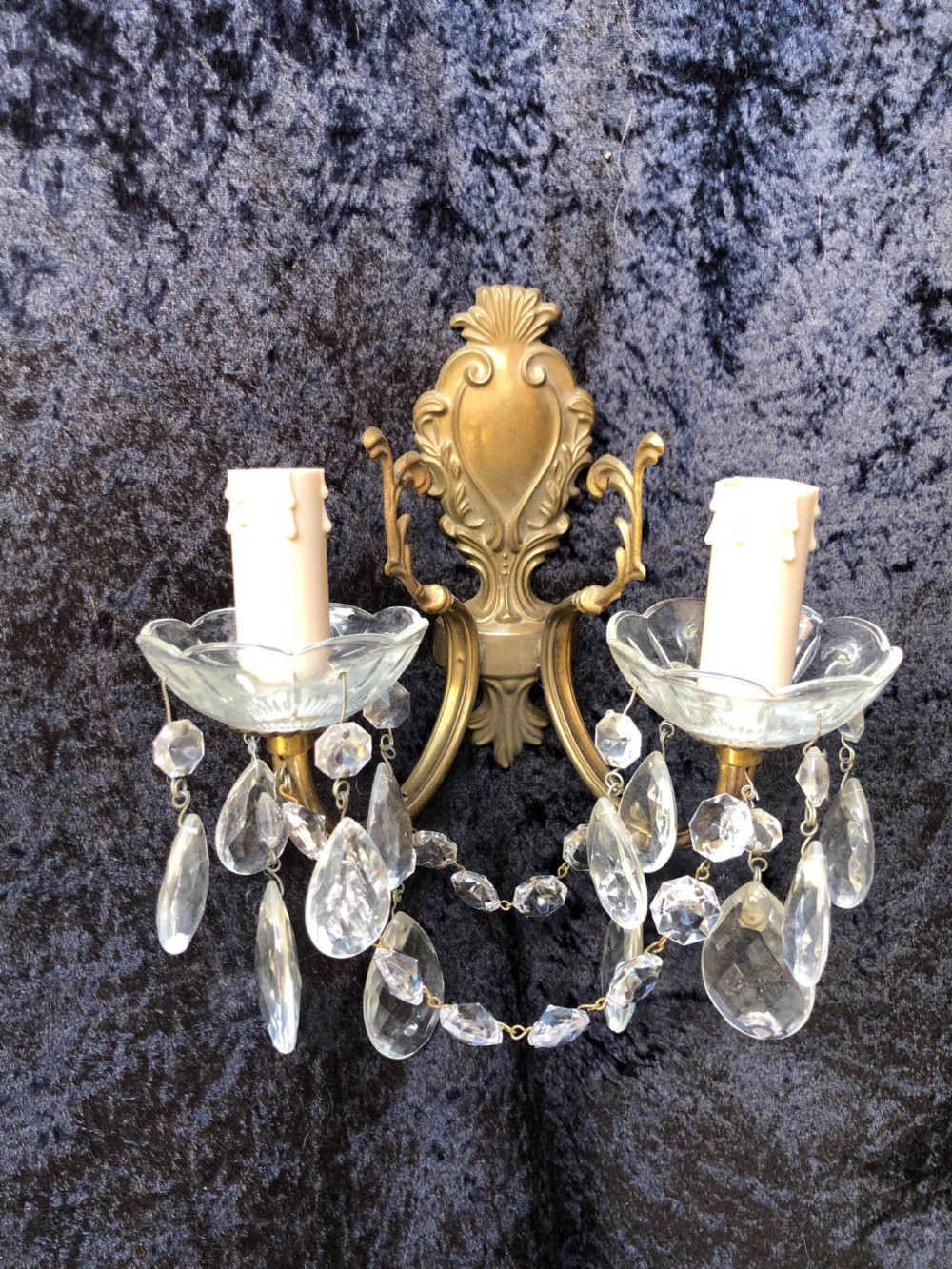 Pair of Two Light Italian Wall-Lights View II