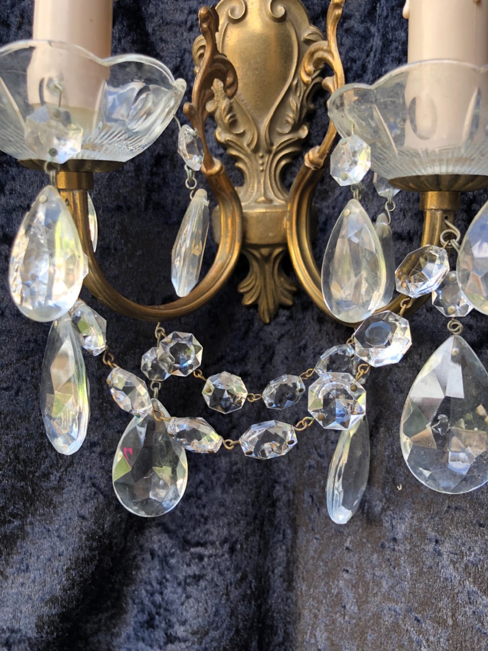 Pair of Two Light Italian Wall-Lights View VII