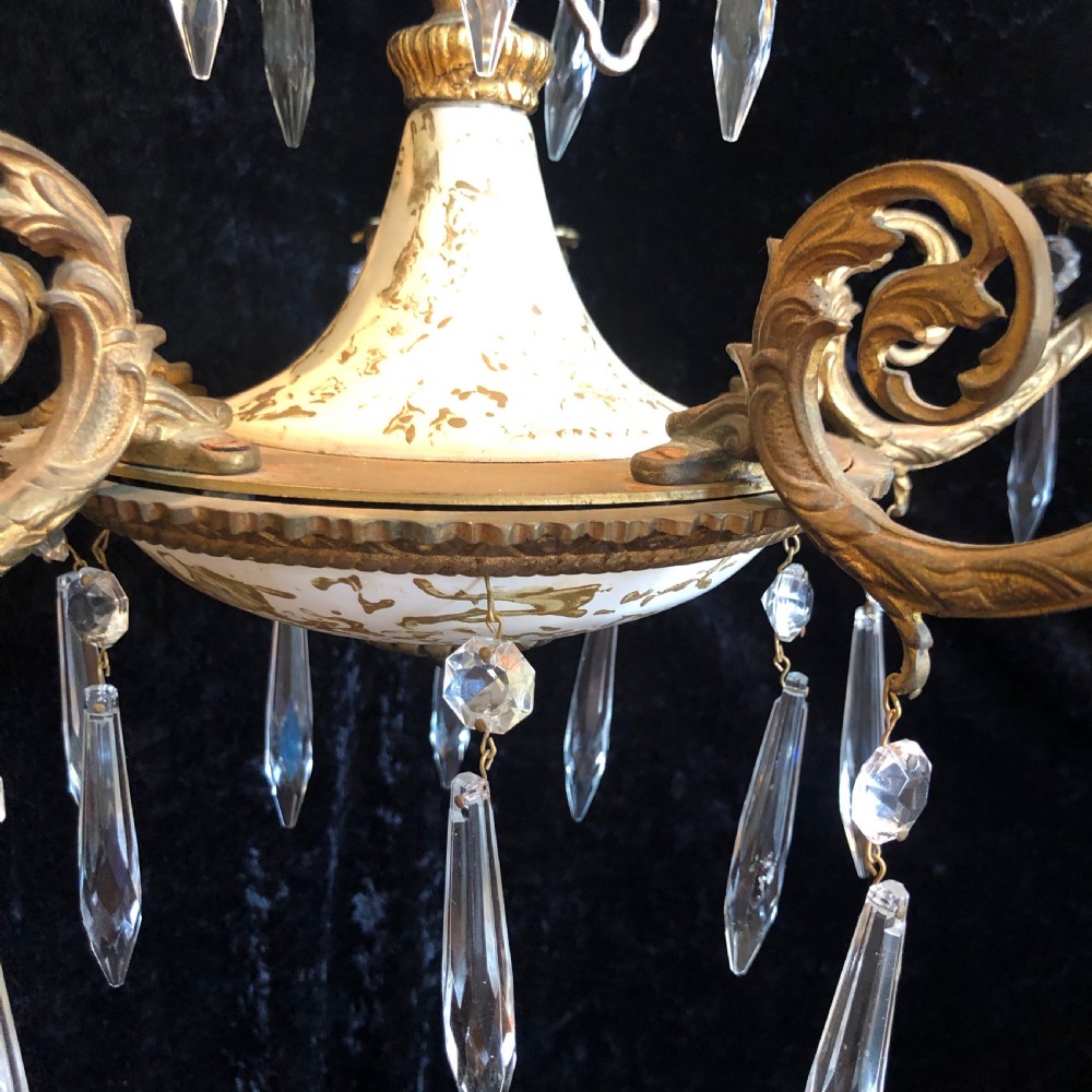 A Pair of Decorative Italian Antique Chandeliers View VIII