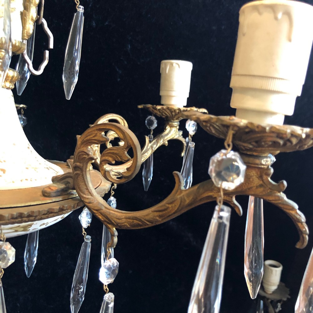 A Pair of Decorative Italian Antique Chandeliers View XI