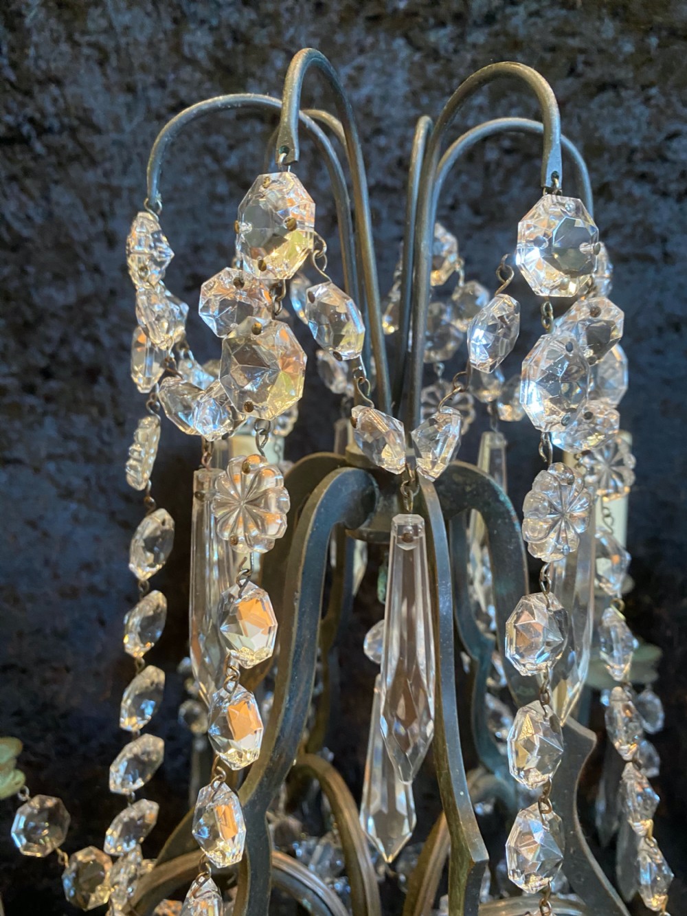 Six Light French Antique Table Light View II