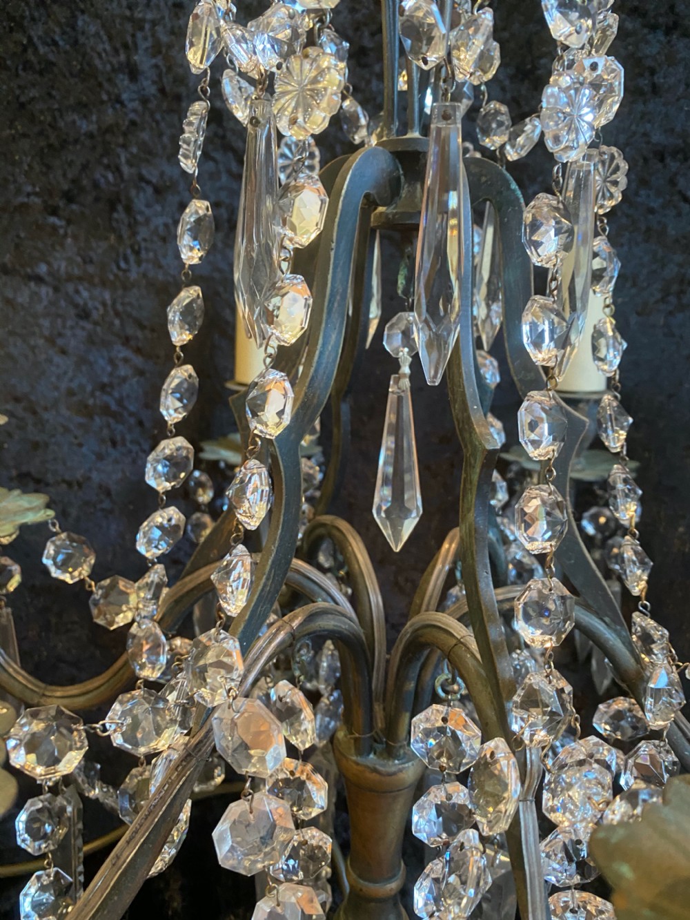 Six Light French Antique Table Light View III