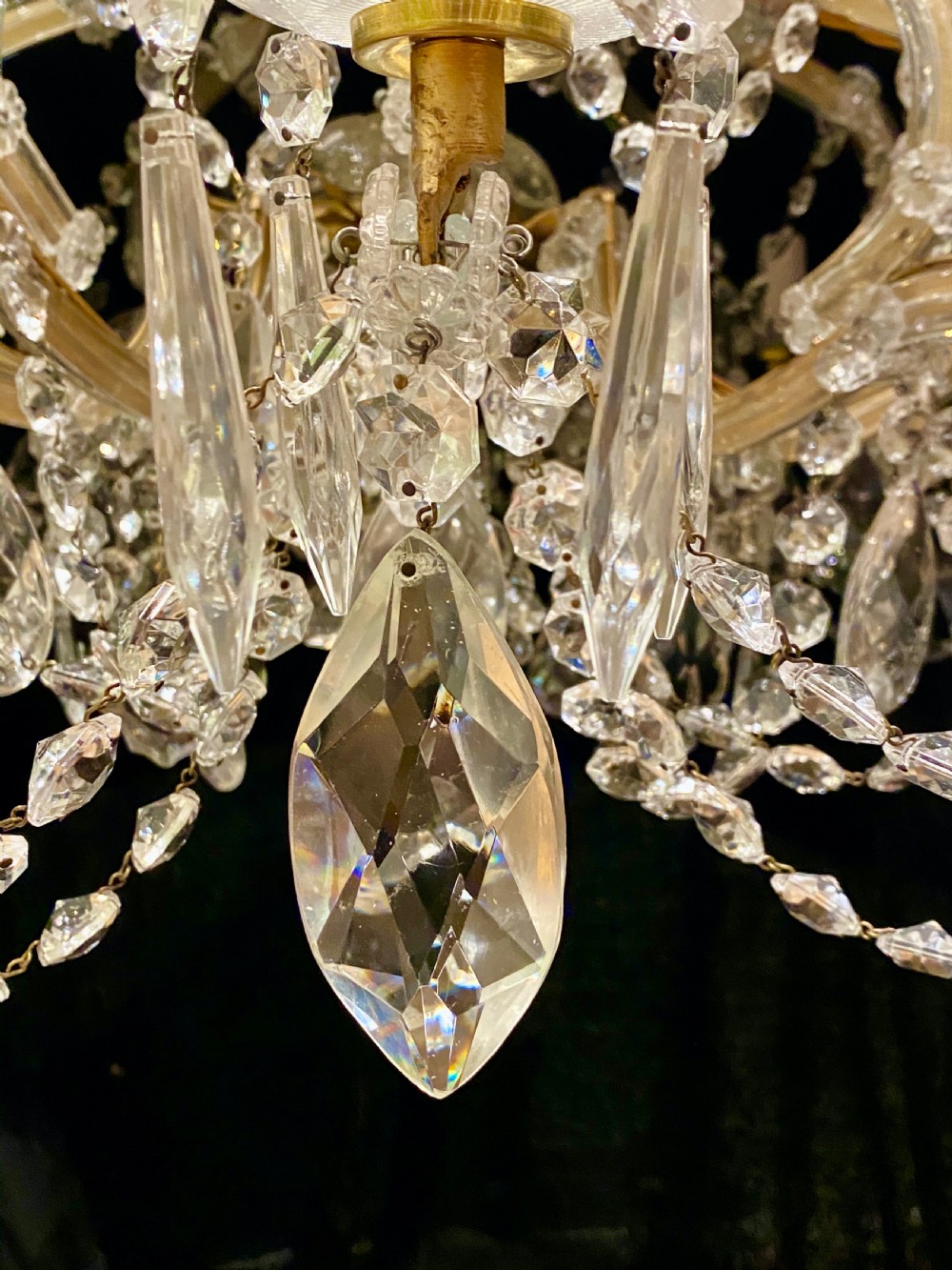 A Wonderful Italian Ten Light Italian Marie Theresa Chandelier. View VIII
