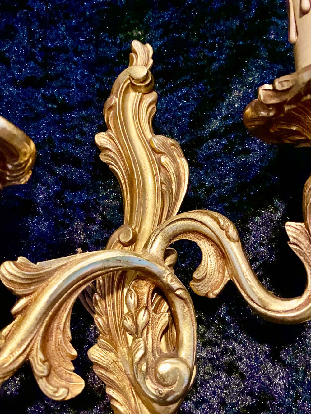 French Pair Of Twin Arm Brass Wall Lights View IV